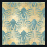 Beautiful fan pattern,teal gold,Art Deco pattern,c Photo Print<br><div class="desc">Beautiful fan pattern, teal gold, Art Deco pattern, chic, vintage, 1920s era,  Metallic shiny art deco fan patternArt Deco,  beautiful,  vintage pattern, elegant, chic, retro pattern, gold, golden, fan pattern, art nouveau, pattern, metallic vintage pattern, classy, classic, trending, luxe pattern, shiney pattern, decorative, modern pattern, upscale, digital</div>