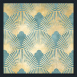 Beautiful fan pattern,teal gold,Art Deco pattern,c Photo Print<br><div class="desc">Beautiful fan pattern, teal gold, Art Deco pattern, chic, vintage, 1920s era,  Metallic shiny art deco fan patternArt Deco,  beautiful,  vintage pattern, elegant, chic, retro pattern, gold, golden, fan pattern, art nouveau, pattern, metallic vintage pattern, classy, classic, trending, luxe pattern, shiney pattern, decorative, modern pattern, upscale, digital</div>