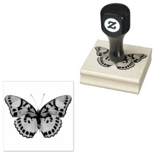 Beautiful Fancy Butterfly II Rubber Stamp
