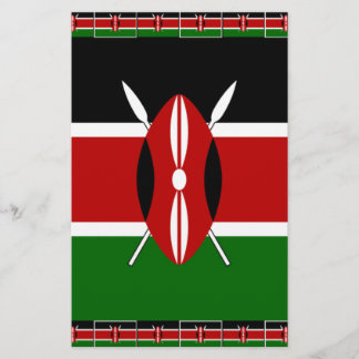 Beautiful Fantastic Feminine Kenya Kenyan Flags Stationery