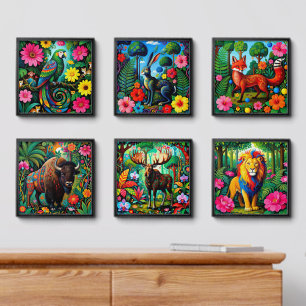 Beautiful Fantasy Animals Peel And Stick Photo Tile