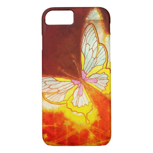 Beautiful Fantasy Butterfly Fireworks Collage iPhone 87 Case