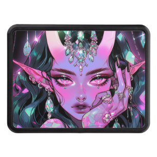 Beautiful Fantasy Demon Elf Anime Girl Hitch Cover
