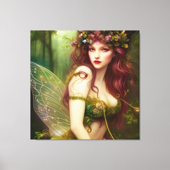 Beautiful Fantasy Fairy Princess Canvas Print (Front)