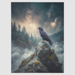 Beautiful Fantasy Gothic Raven Tissue Paper