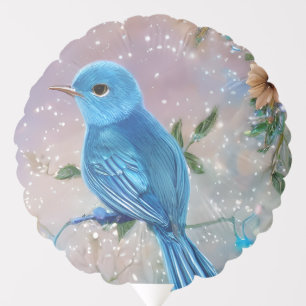 Beautiful Fantasy Little Blue Bird Balloon