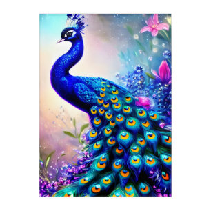 Beautiful Fantasy Peacock Acrylic Print