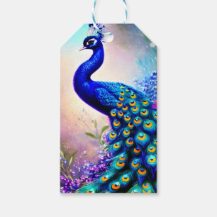 Beautiful Fantasy Peacock Gift Tags