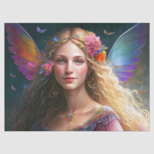 Beautiful Fantasy Rainbow Fairy Decoupage Tissue Paper