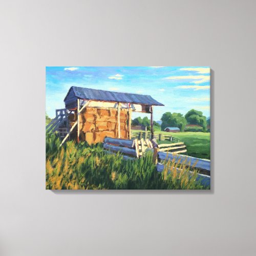 Beautiful Farm in the Countryside Canvas Print