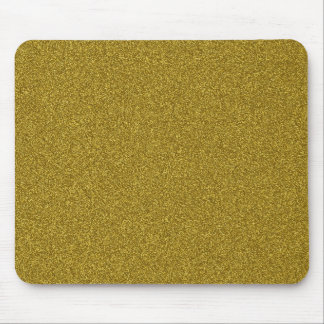 Beautiful fashinable girly yellow gold glitter mouse pad