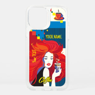 Beautiful Fashion Woman and Coffee POP-ART Trendy Speck iPhone 12 Case