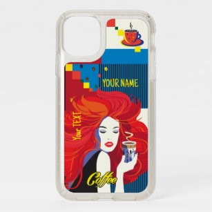 Beautiful Fashion Woman and Coffee POP-ART Trendy Speck iPhone 11 Case