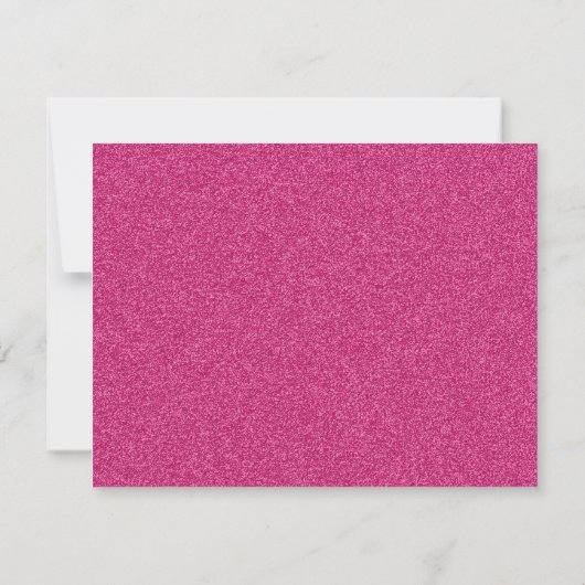 Beautiful fashionable girly hot pink glitter (Back)