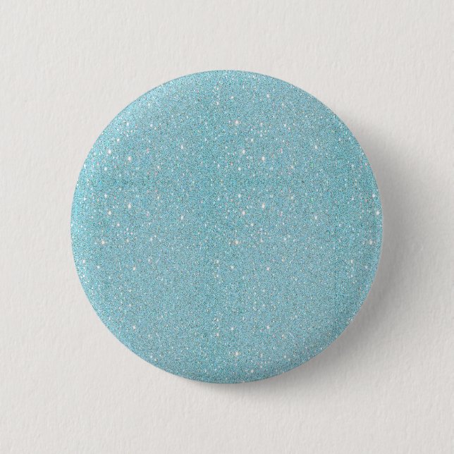 Beautiful fashionable soft blue glitter shinning button (Front)