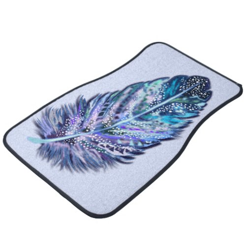 Beautiful Feather Car Floor Mat _ Your Colors