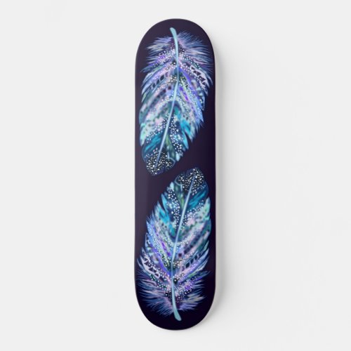 Beautiful Feathers _ Choose your favorite color Skateboard