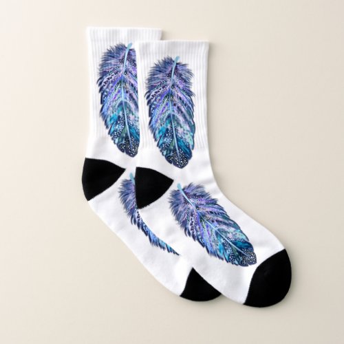 Beautiful Feathers _ Choose your favorite color Socks