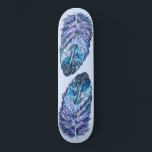 Beautiful Feathers - Choose your favorite colors Skateboard<br><div class="desc">Beautiful Feathers - Choose / add your favorite background colors !</div>