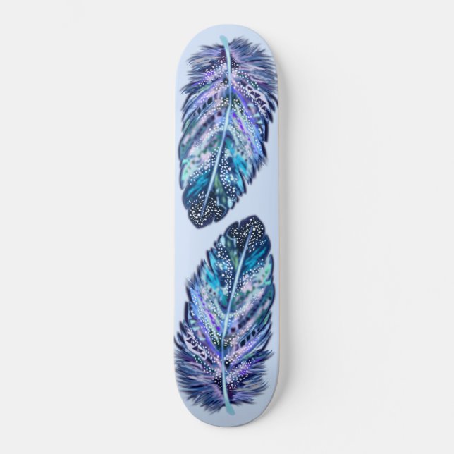 Beautiful Feathers - Choose your favorite colors Skateboard (Front)