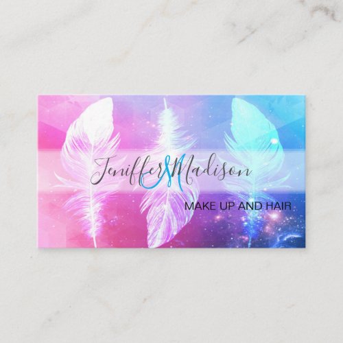 Beautiful Feathers in Space                       Business Card