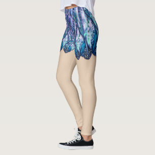 Beautiful Feathers Leggings Exotic Mini Skirt