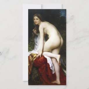 Beautiful Female Bather (by Bouguereau) Card