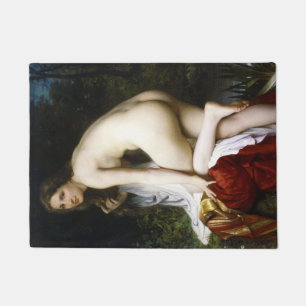 Beautiful Female Bather (by Bouguereau) Doormat