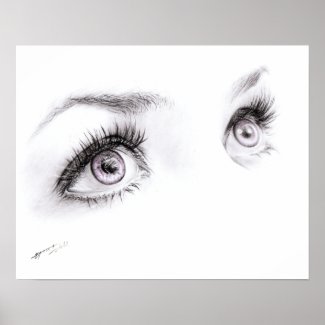 Beautiful female eyes Drawing Minimalist art