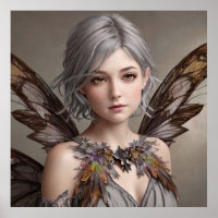 Beautiful Female Fairy Colorful Poster Gift