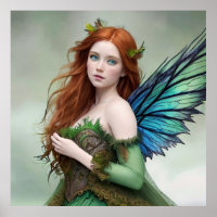 Beautiful Female Fairy Colorful Poster Gift