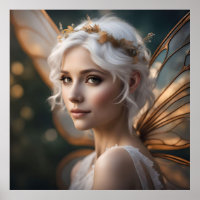 Beautiful Female Fairy Colorful Poster Gift