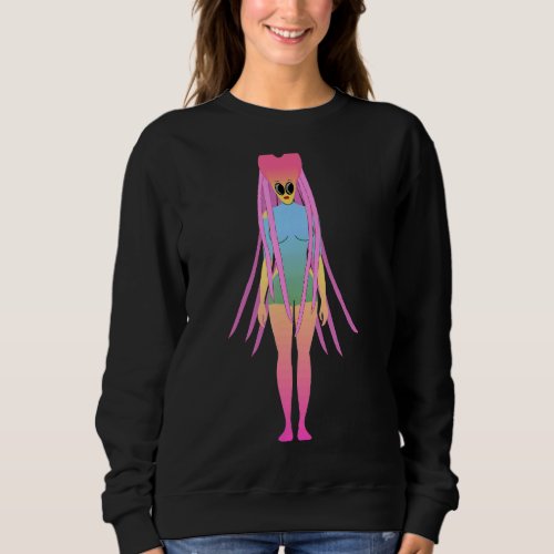 Beautiful Feministic Alien Sweatshirt