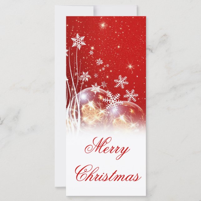 Beautiful festive “Merry Christmas” illustration (Front)