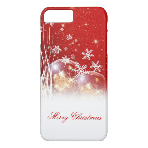 Beautiful festive “Merry Christmas” illustration iPhone 8 Plus/7 Plus Case