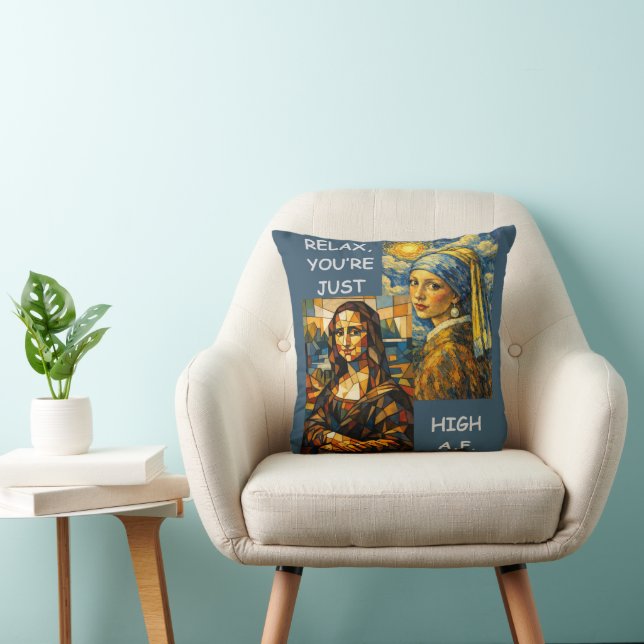 Beautiful Fever Dream Throw Pillow (Chair)