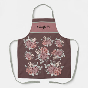 Beautiful Field Flower Bouquet Personalized Apron