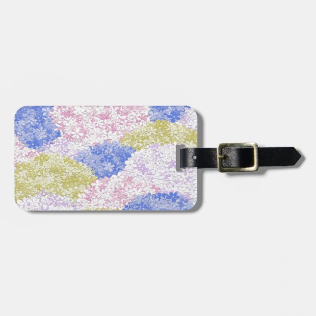 Beautiful Fields Of Hydrangeas Luggage Tag (Front Horizontal)