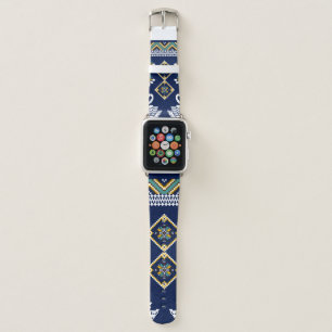 Beautiful figure tribal Ukrainian geometric ethnic Apple Watch Band