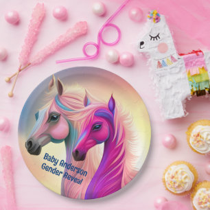 Beautiful Filly or Colt Gender Reveal Paper Plates
