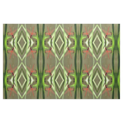 Beautiful Firecracker Dragonfly Acrylic Painting Fabric