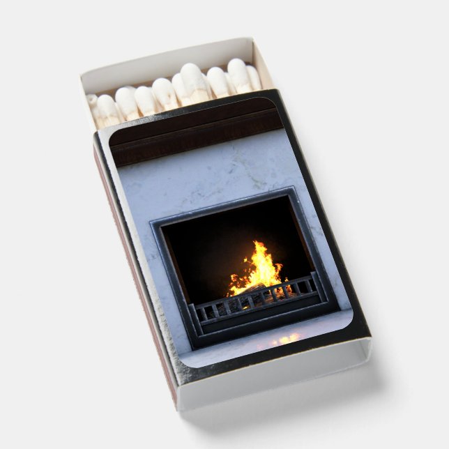 Beautiful Fireplace Matchboxes (Front Open)