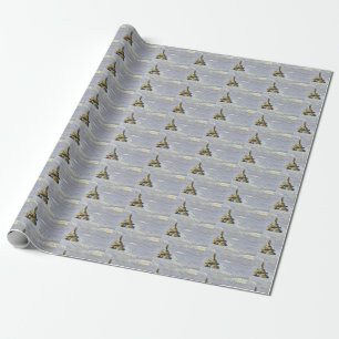 Beautiful First Nations Inukshuk - Row Design Wrapping Paper