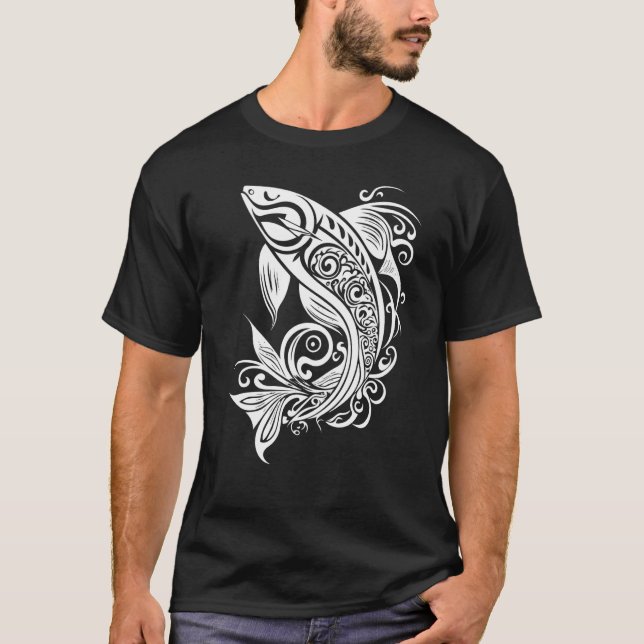 Beautiful Fish Vector Graphic Nature Water Sea Riv T-Shirt (Front)