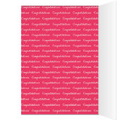 Beautiful flamingo in circles greeting card (Inside (Left))