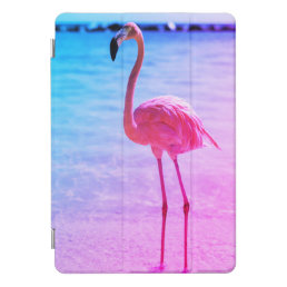 Beautiful Flamingo in the Water on a Beach iPad Pro Cover