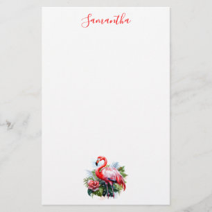 Beautiful Flamingo Stationery