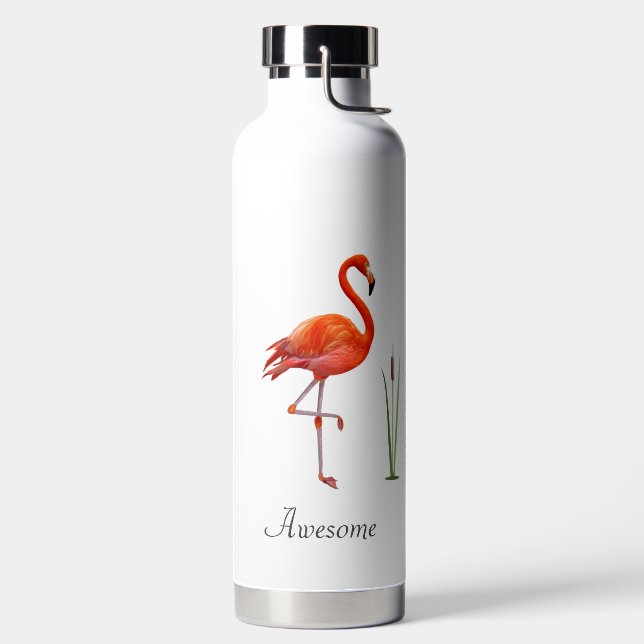 Beautiful Flamingo Water Bottle (Left)