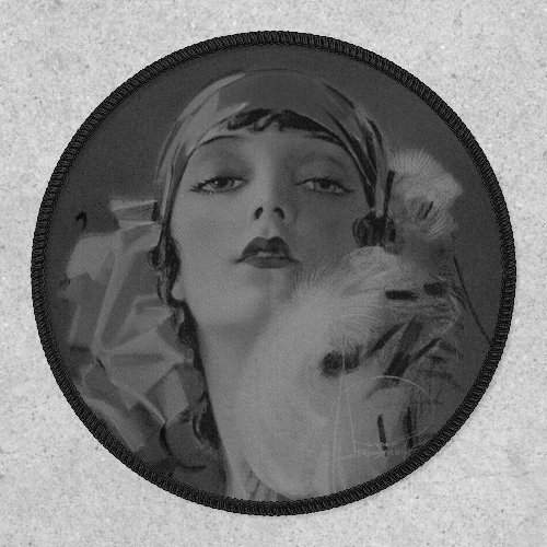 Beautiful Flapper Girl _ Vintage Pin Up Girl  Patch