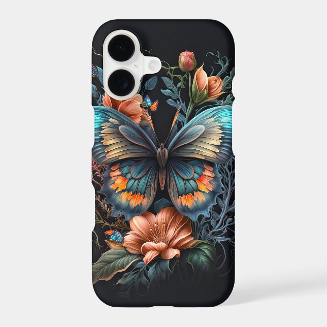 Beautiful Floating Butterfly Collage Art Case-Mate iPhone Case (Back)